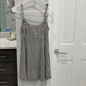 Gingham mini dress
